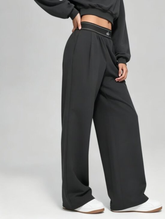 ALO Yoga Pants - Dark Grey Closet Must-Have🖼ALO Yoga Suit Up WideTrouser-Regular-30" Inseam😍NWT